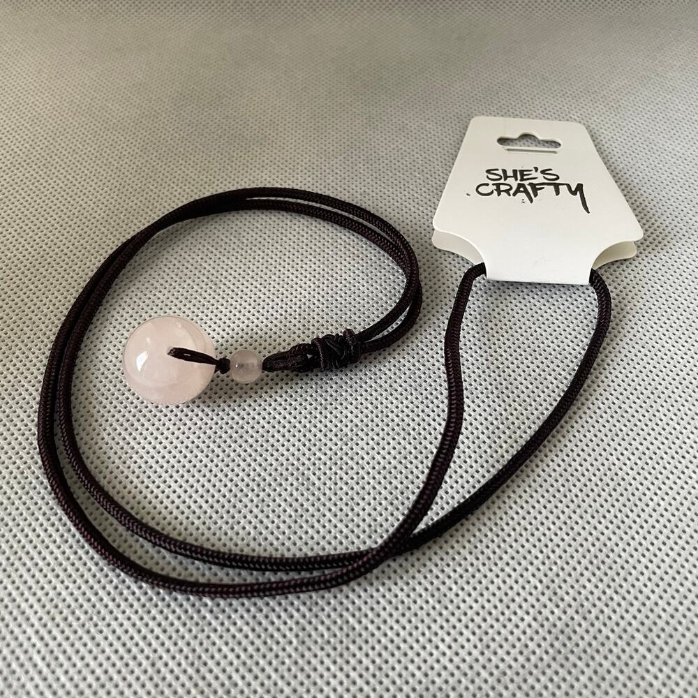 Rose Quartz Meditation & Healing Necklace